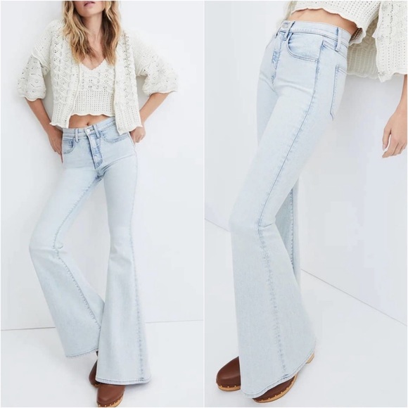 NWT Veronica Beard Sheridan High-Rise Stretch Bell-Bottom Flare Jeans - Picture 11 of 15